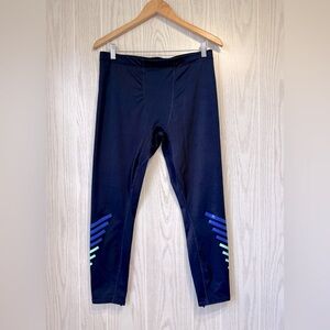 Gap Fit Blue Leggings with Reflective Strips Size L LNC
